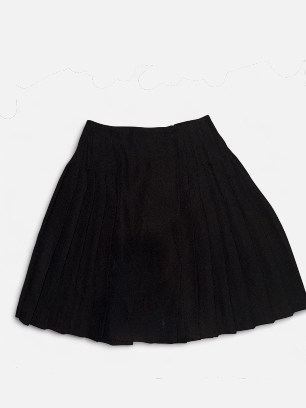 The Limited Black Circle Skirt - Pleated A-Line